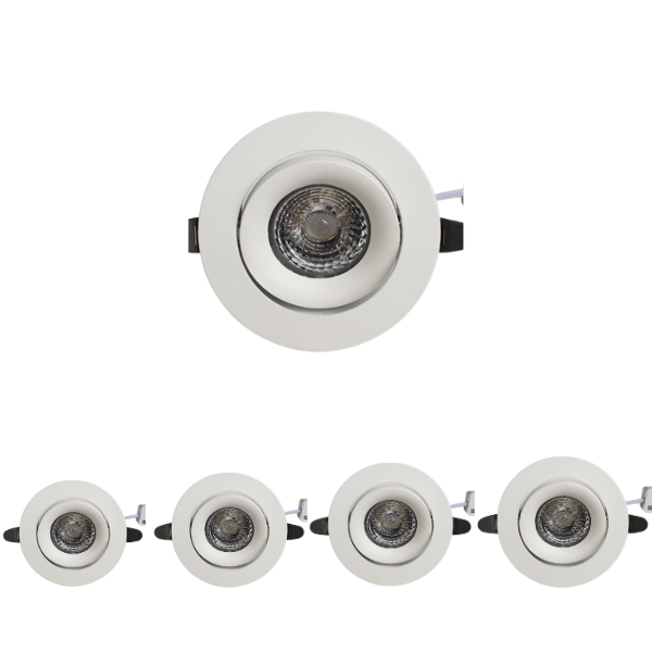 )Đèn âm trần chỉnh hướng màu trắng [AC-SA-AX20] 3W-30W | Saco